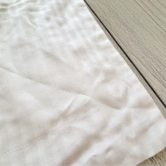 THE LINEN COLLECTION BY SILI CASA White 100% Cotton Pillow Sham ITALY 40” X 24” - Picture 3 of 6